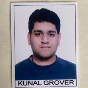 Kunal Grover, IMU CET AIR 6141, selected in B.Sc Nautical Science