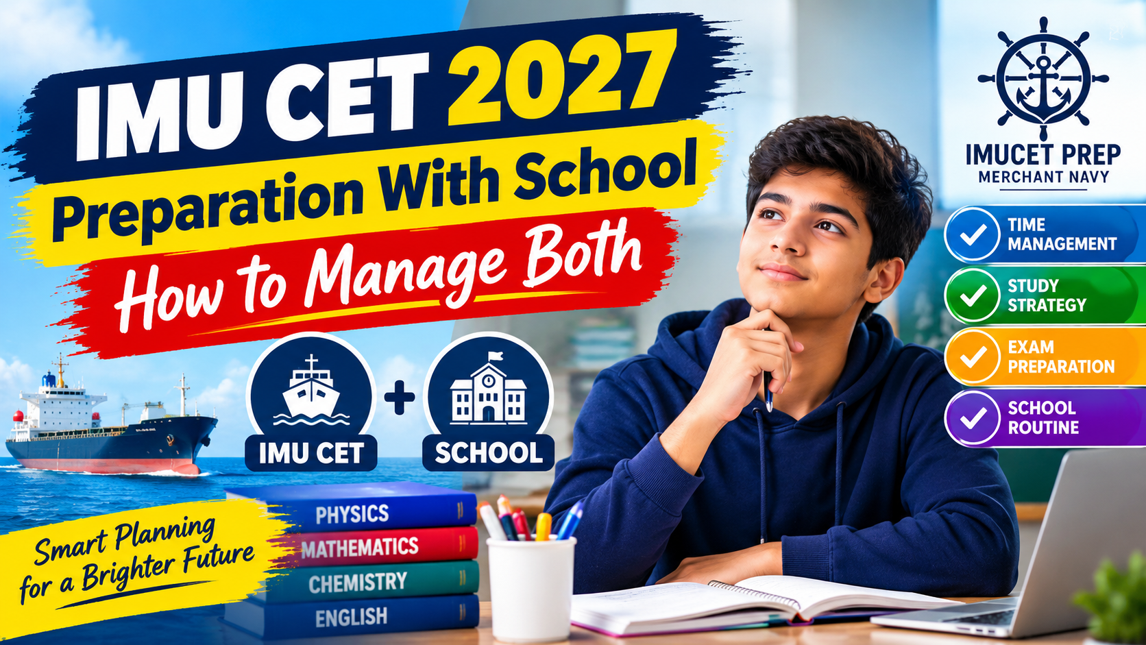 IMU CET 2027 Preparation With School: How to Manage Both