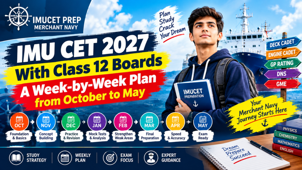 IMU CET 2027 with Class 12 Boards A Week-by-Week Plan from October to May