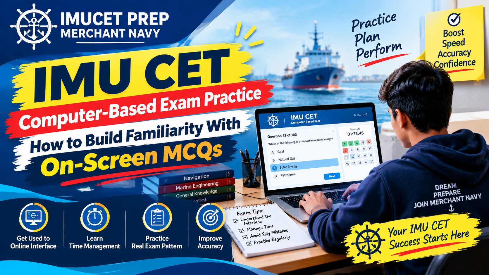IMU CET Computer-Based Exam Practice: How to Build Familiarity With On-Screen MCQs